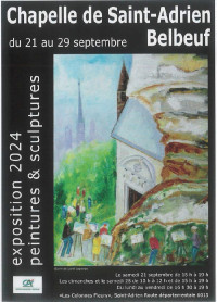 Exposition de peintures et de sculptures au profit de la restauration de la chapelle de Saint Adrien